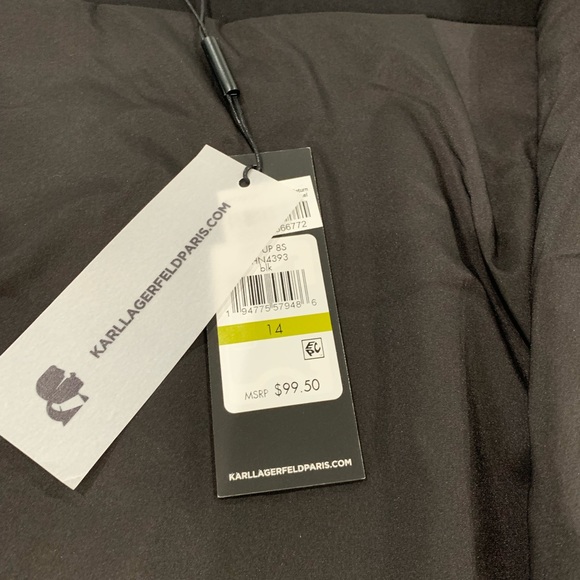 Karl Lagerfeld Faux Leather Skirt - Picture 5 of 6